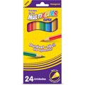 Lápis de Cor Super 24 Cores 6 Emb. c/ 24 Cores - Multicolor